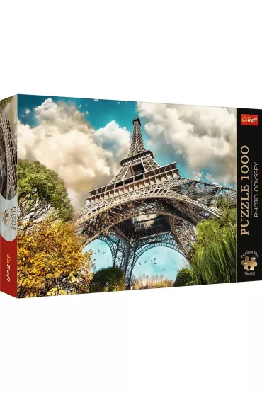Puzzle 1000 el. Wie�a Eiffel w Pary�u, Francja Trefl