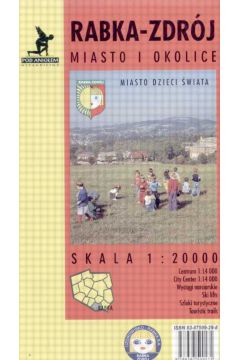 Rabka - Zdr�j - mapa miasta i okolic