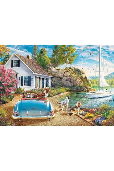 Puzzle 2000 el. Wakacyjna przysta� Trefl