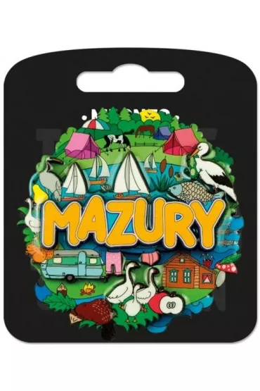 Pan Dragon Magnes I love Poland Mazury ILP-MAG-C-MAZ-07