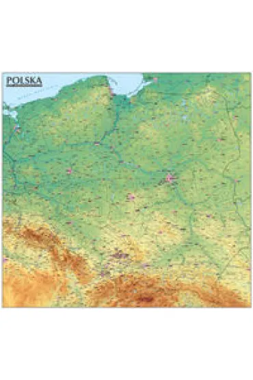 Polska- mapa og�lnogeograficzna 1:570 000 (listwa)
