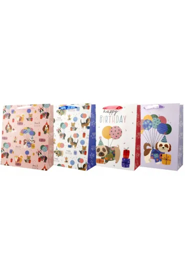 incood. Torba ozdobna 26x32cm Urodziny Psy