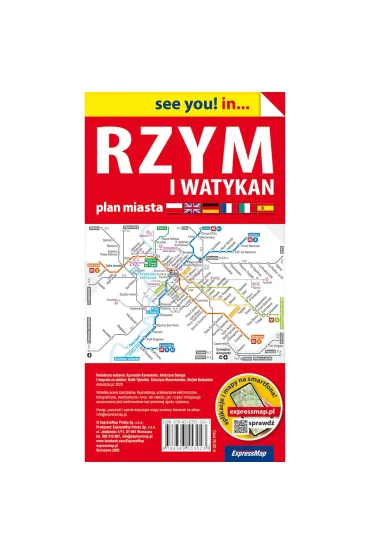 Rzym i Watykan mapa samochodowa 1:12 000