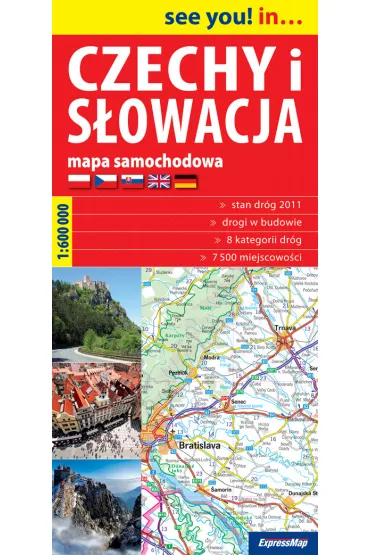 Czechy i S�owacja. Mapa samochodowa. 1:600000