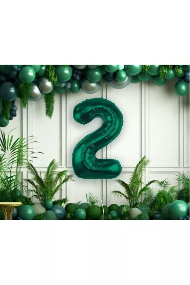 Godan Balon foliowy B&C cyfra 2 ziele� butelkowa 85cm