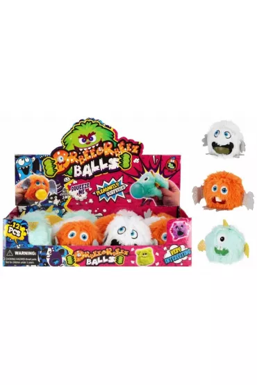Zabawka wyciskana Pluszowy Monster 10 cm mix  kolor�w MEGA CREATIVE 553220