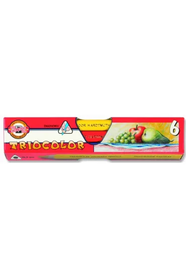 Koh-I-Noor Kredki o��wkowe Triocolor 6 kolor�w