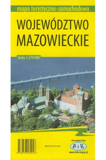Mapa turystyczno-samochodowa Wojew�dztwo mazowieckie 1:270 000