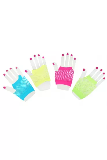 R�kawiczki siateczkowe neon 2 szt MIX