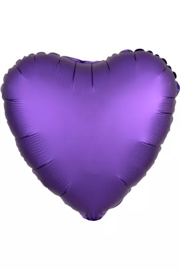 Amscan Balon foliowy Lustre fioletowy serce 43cm