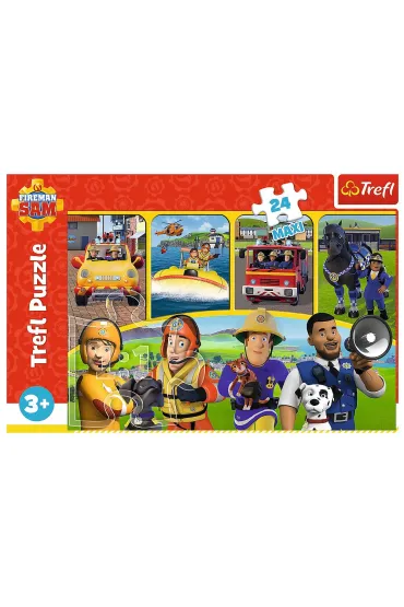 Puzzle maxi 24 el. Stra�ak Sam i przyjaciele Trefl