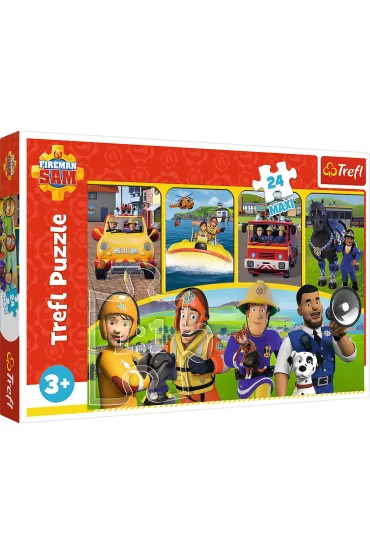 Puzzle maxi 24 el. Stra�ak Sam i przyjaciele Trefl