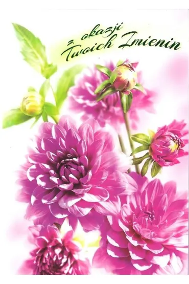 Art Nuvo Karnet B6 Kwiaty imieniny FF1279