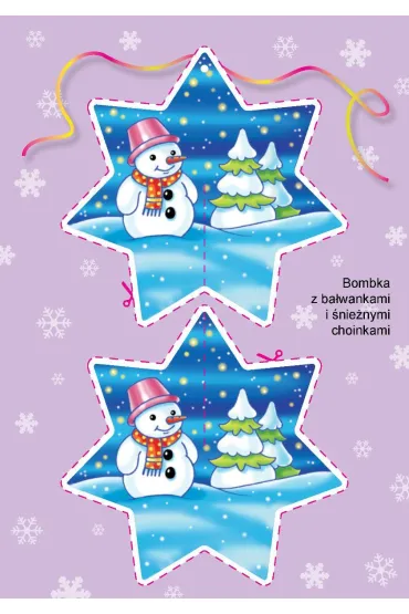 Zeszyt ozd�b bo�onarodzeniowych. Wycinanki i naklejanki dla ma�ych artyst�w - Tamara Micha�owska