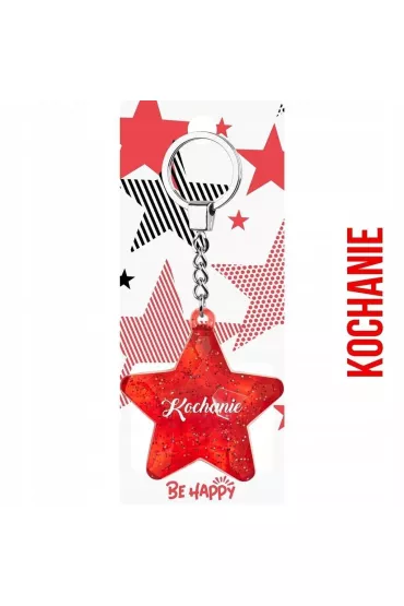 Be-Happy Gifts Brelok gwiazdka Kochanie