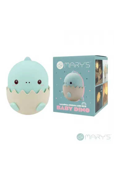 Marys MARY S lampka nocna LED Baby dino  RGB niebieski