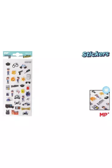 Mp Main Paper Naklejki 3D policja
