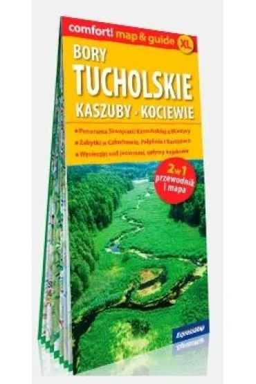 comfort!map&guide XL Bory Tucholskie, Kaszuby, Kociewie 2w1 1:165 000