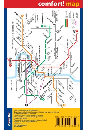 comfort!map Plan miasta Praga 1:20 000