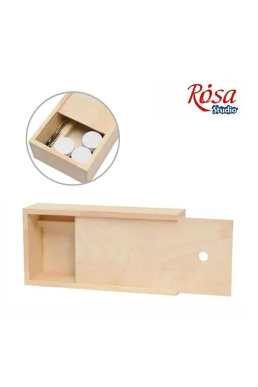 Rosa Pude�ko drewniane na gwasze 24.3x9.5x5.3cm