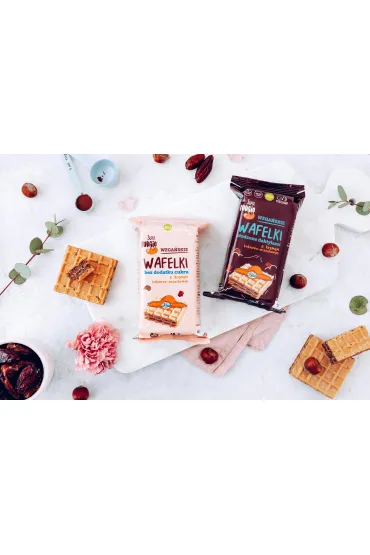Super Fudgio Zestaw Wafelki z kremem: kakaowo-orzechowe, s�odzone daktylem 2 x 120 g Bio