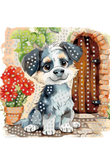 Mozaika piankowa Piesek 25x25 cm FUN&JOY Titanum