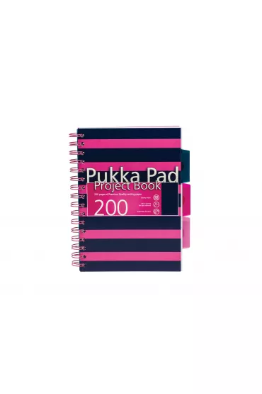Pukka Pad Ko�ozeszyt A5 z przek�adkami Navy kratka