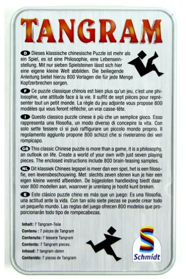 Tangram w metalowej puszce