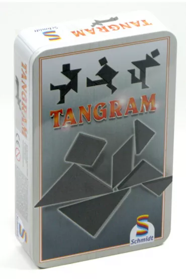 Tangram w metalowej puszce