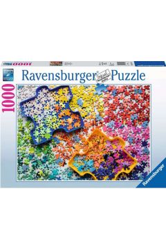 Puzzle 1000 el. Kolorowe czci puzzli Ravensburger