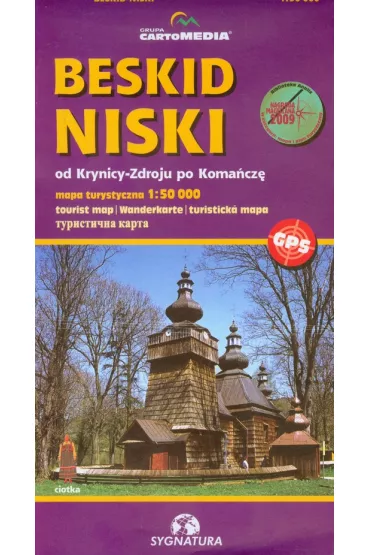 Beskid Niski mapa turystyczna 1:50 000