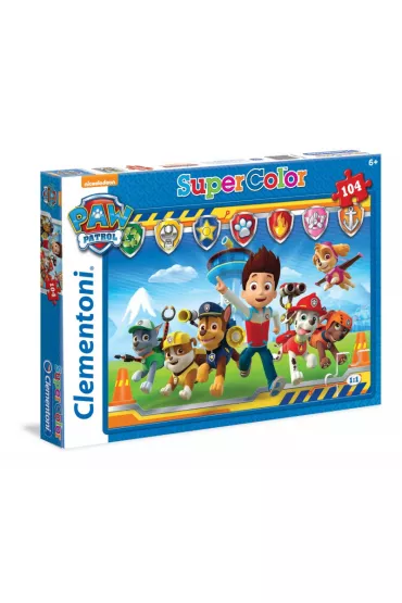 Puzzle 104 el. Supercolor. Psi Patrol Clementoni