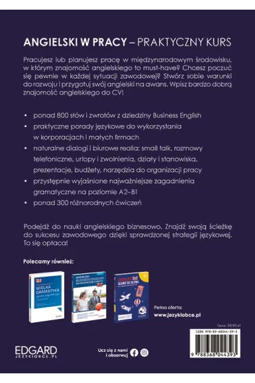Angielski w pracy. Komunikacja, s�ownictwo, gramatyka - Ewelina  B�o�ska