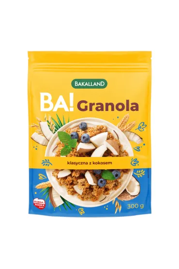 Bakalland BA! Granola klasyczna z kokosem 300 g