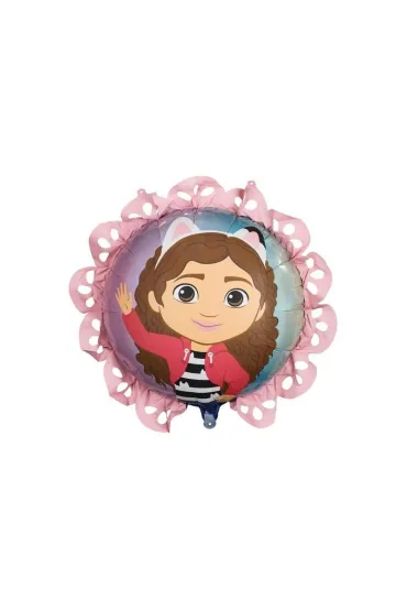 PartyDeco Balon foliowy pastylka Koci Domek Gabi 52x52cm