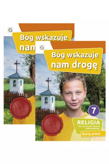 Pakiet: B�g wskazuje nam drog�. Podr�cznik i karty pracy do religii dla klasy 7 szko�y podstawowej