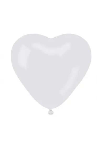 Gemar Balony pastelowe serca bia�e 15cm