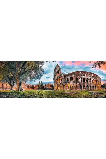 Puzzle panoramiczne 1000 el. Koloseum o poranku Trefl