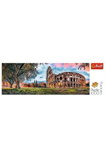 Puzzle panoramiczne 1000 el. Koloseum o poranku Trefl