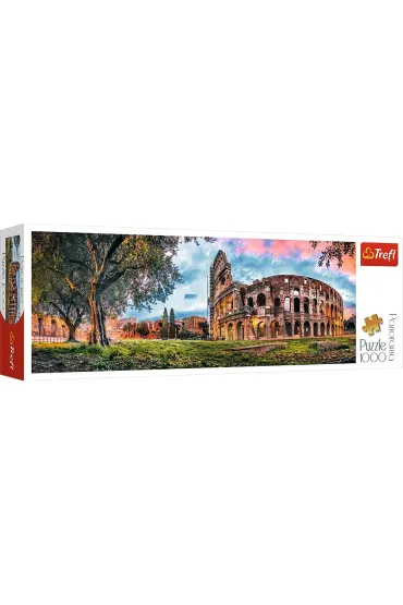 Puzzle panoramiczne 1000 el. Koloseum o poranku Trefl