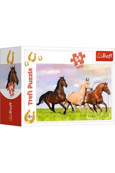 Puzzle 54el Mini wiat koni 19724, 19725, 19726, 19727 (54193) Trefl