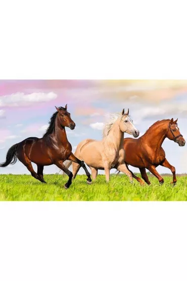 Puzzle 54el Mini wiat koni 19724, 19725, 19726, 19727 (54193) Trefl
