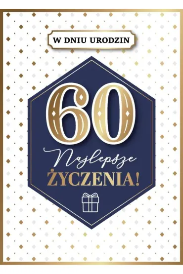 Armin Style KARNET URODZINY 60 B6 Z KOP AS GM-1221 FOL