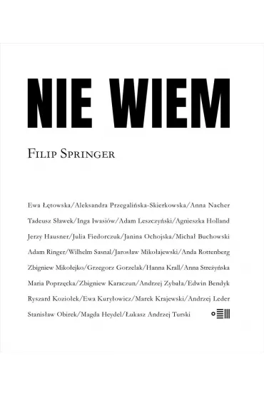 Nie wiem - Filip Springer