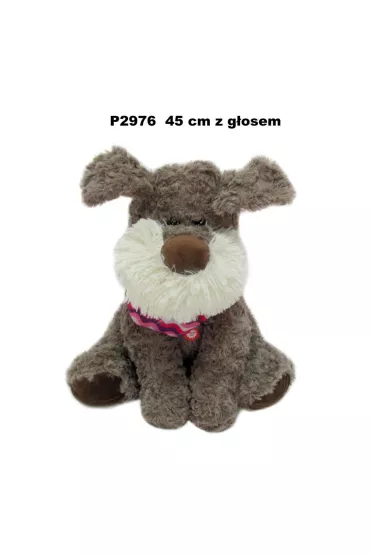 PLUSZAK PIES Z GLOSEM 45CM SIEDZACY SA Sun-Day
