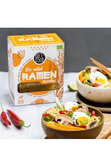 Diet-Food Makaron jaglany 100% - Ramen 280 g Bio