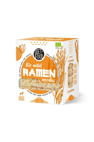 Diet-Food Makaron jaglany 100% - Ramen 280 g Bio