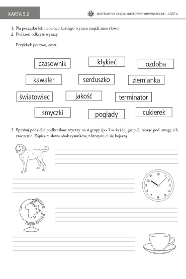 Materia�y na zaj�cia korekcyjno-kompensacyjne cz�� A - Kazimierz S�upek