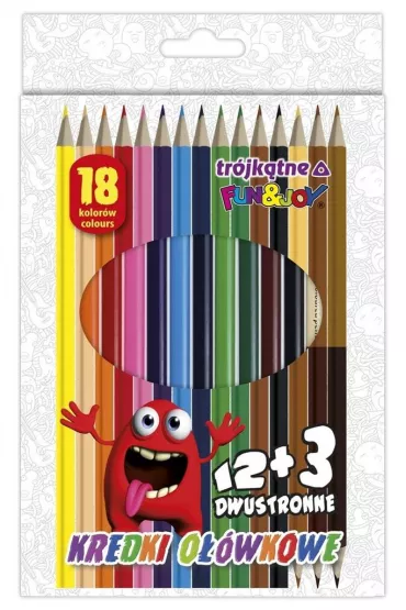 Titanum Kredki o��wkowe tr�jk�tne 18 szt.