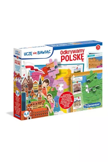 Puzzle 104 el. Odkrywamy Polsk� Clementoni